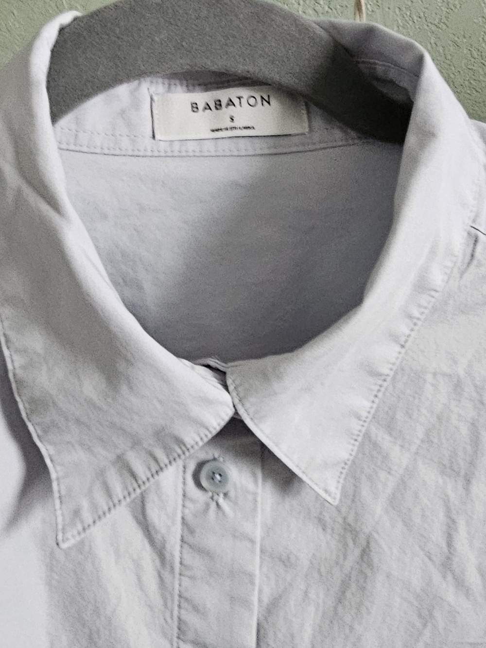 Babaton Women Light Gray Casual Button-Down Shirt